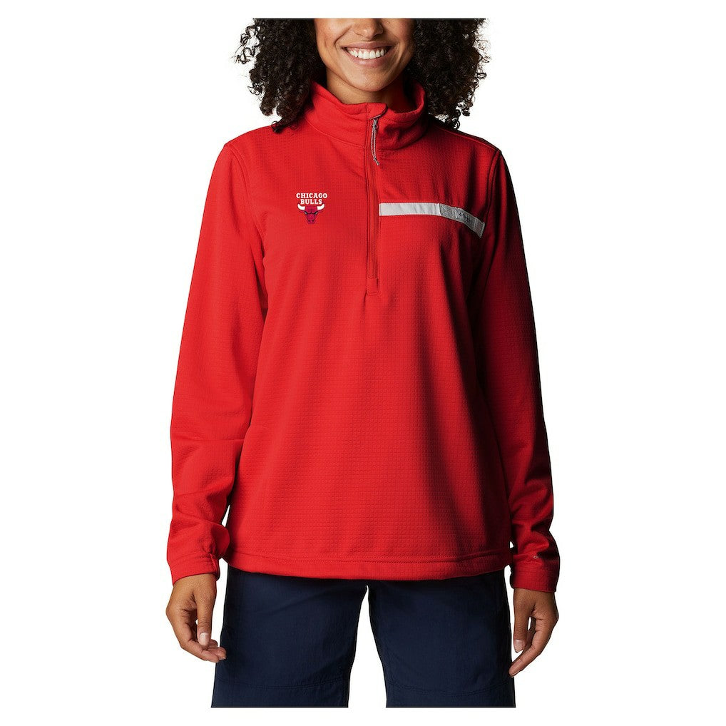 Chicago Bulls Women's Skiff Guide Fleece Pullover Top On Sale