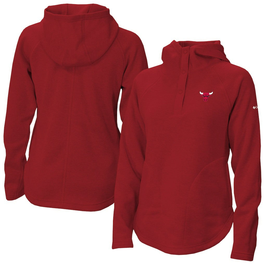 Chicago Bulls Women's Sweater Weather Quarter-Snap Hoodie sale On Sale