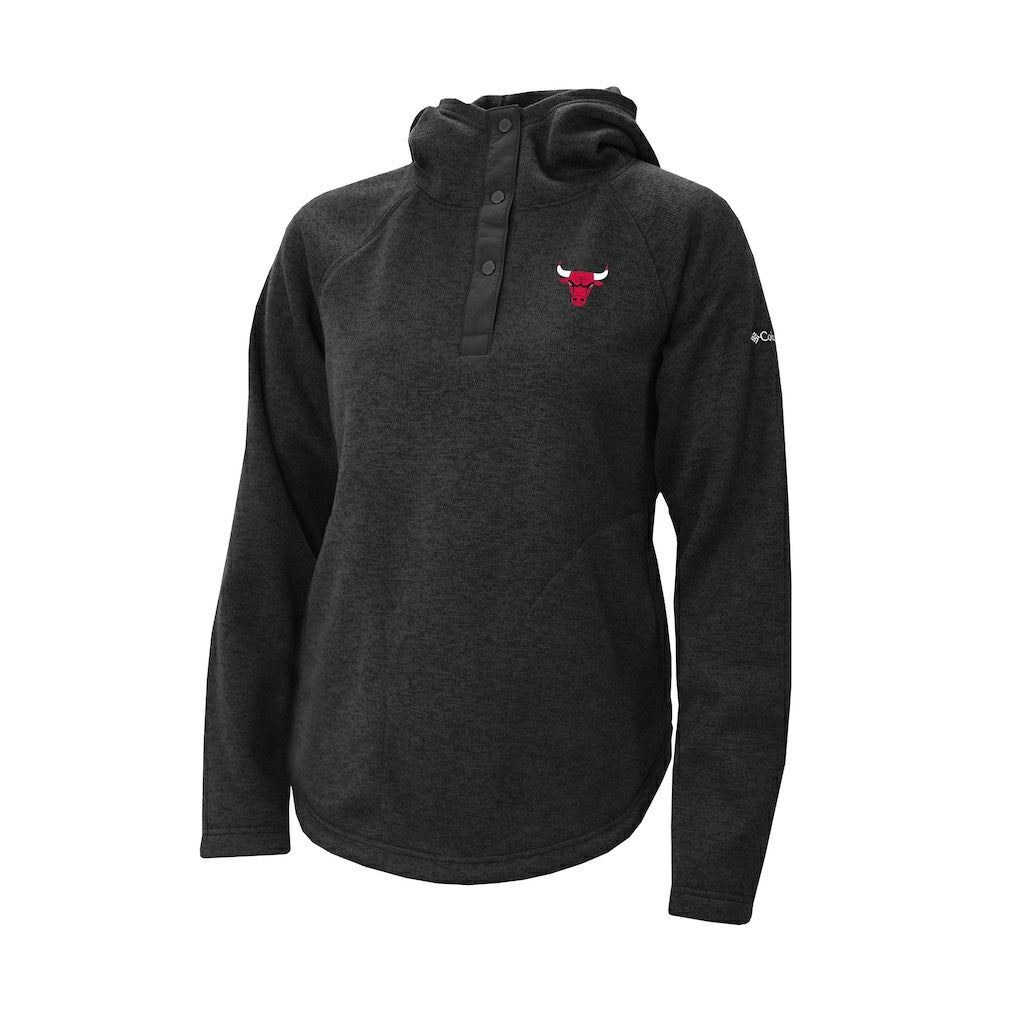 Chicago Bulls Women's Sweater Weather Quarter-Snap Hoodie Outlet