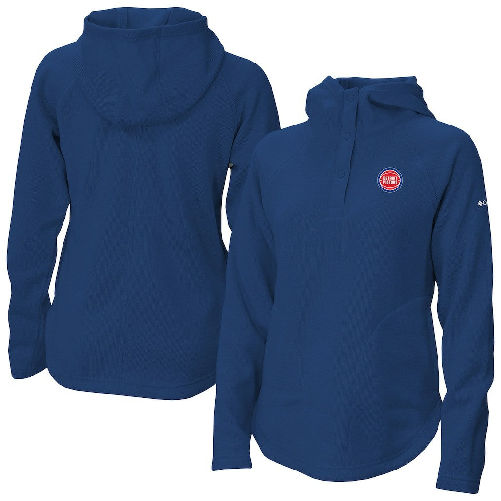 Detroit Pistons Women's Sweater Weather Quarter-Snap Hoodie sale Discount