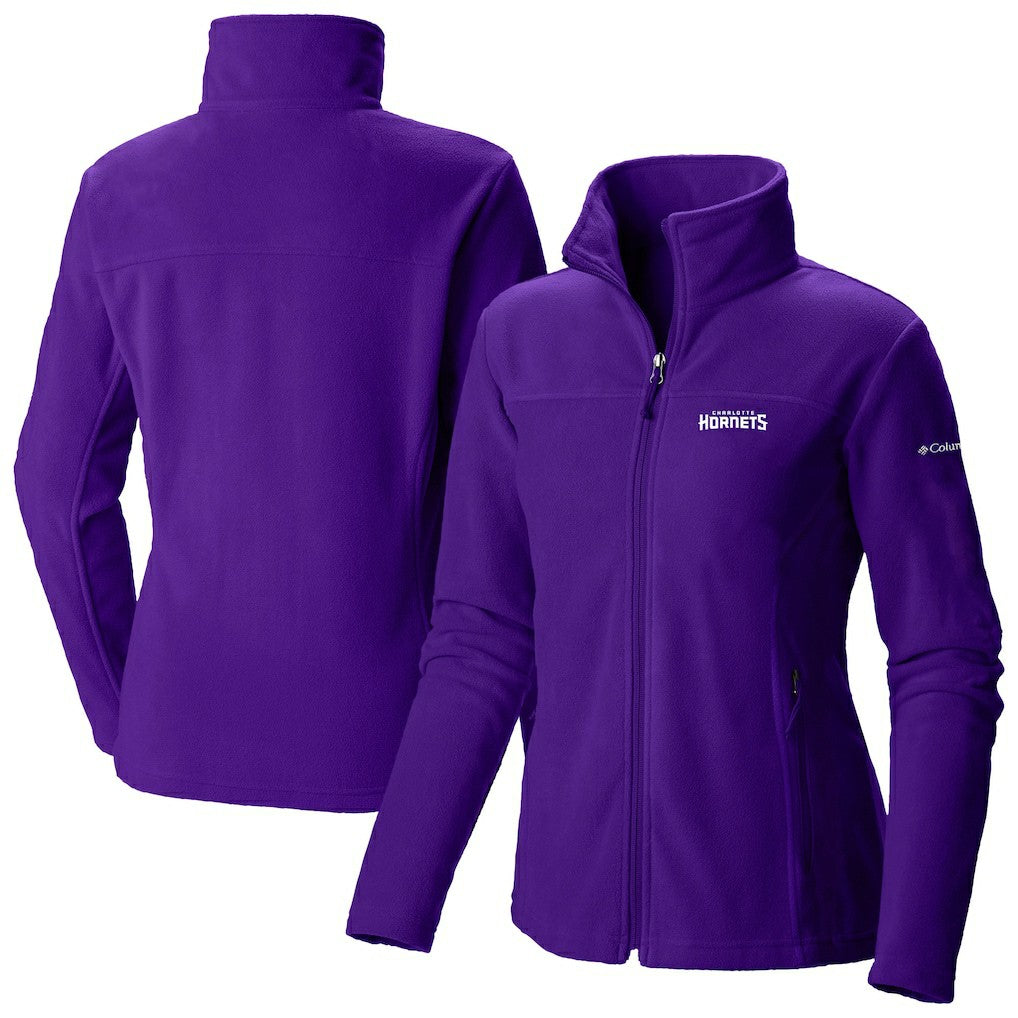 Charlotte Hornets Women's Give & Go II Fleece Full-Zip Jacket New