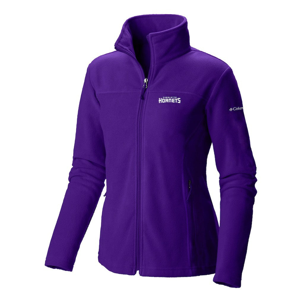 Charlotte Hornets Women's Give & Go II Fleece Full-Zip Jacket New