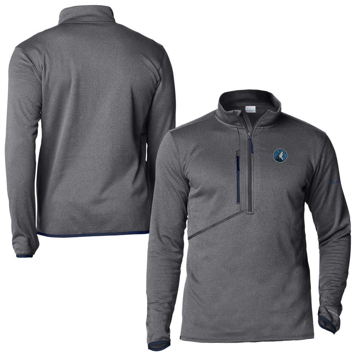 Minnesota Timberwolves Park View Fleece Half-Zip Top New