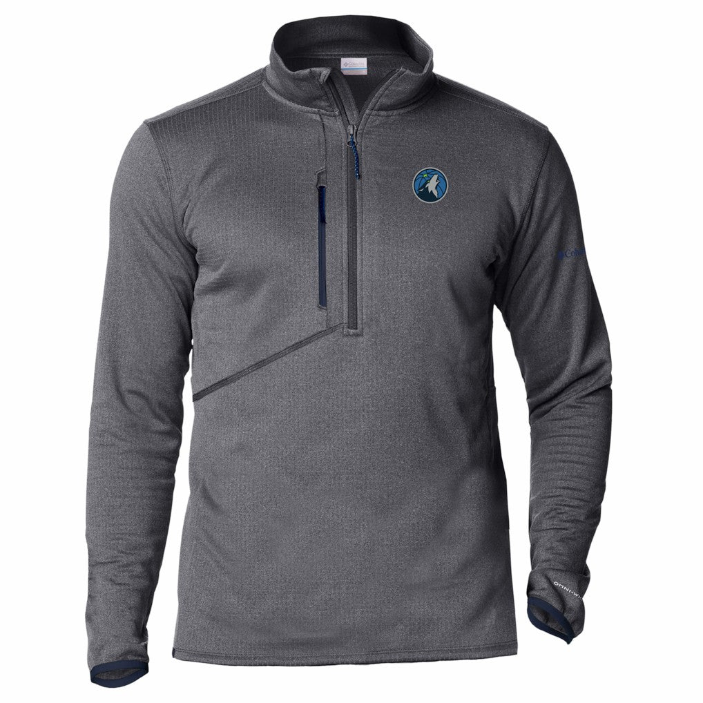 Minnesota Timberwolves Park View Fleece Half-Zip Top New