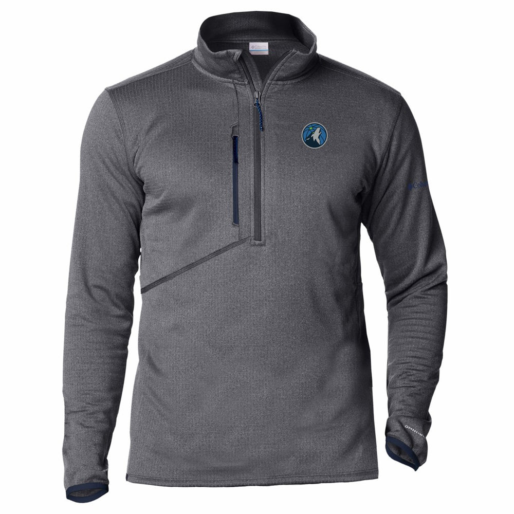 Minnesota Timberwolves Park View Fleece Half-Zip Top New