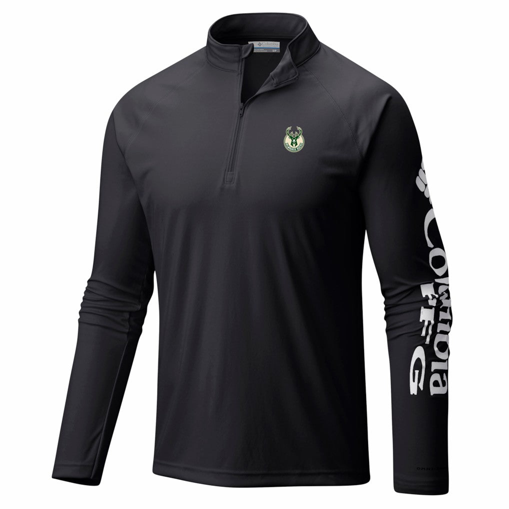 Milwaukee Bucks PFG Terminal Tackle Quarter-Zip Top New