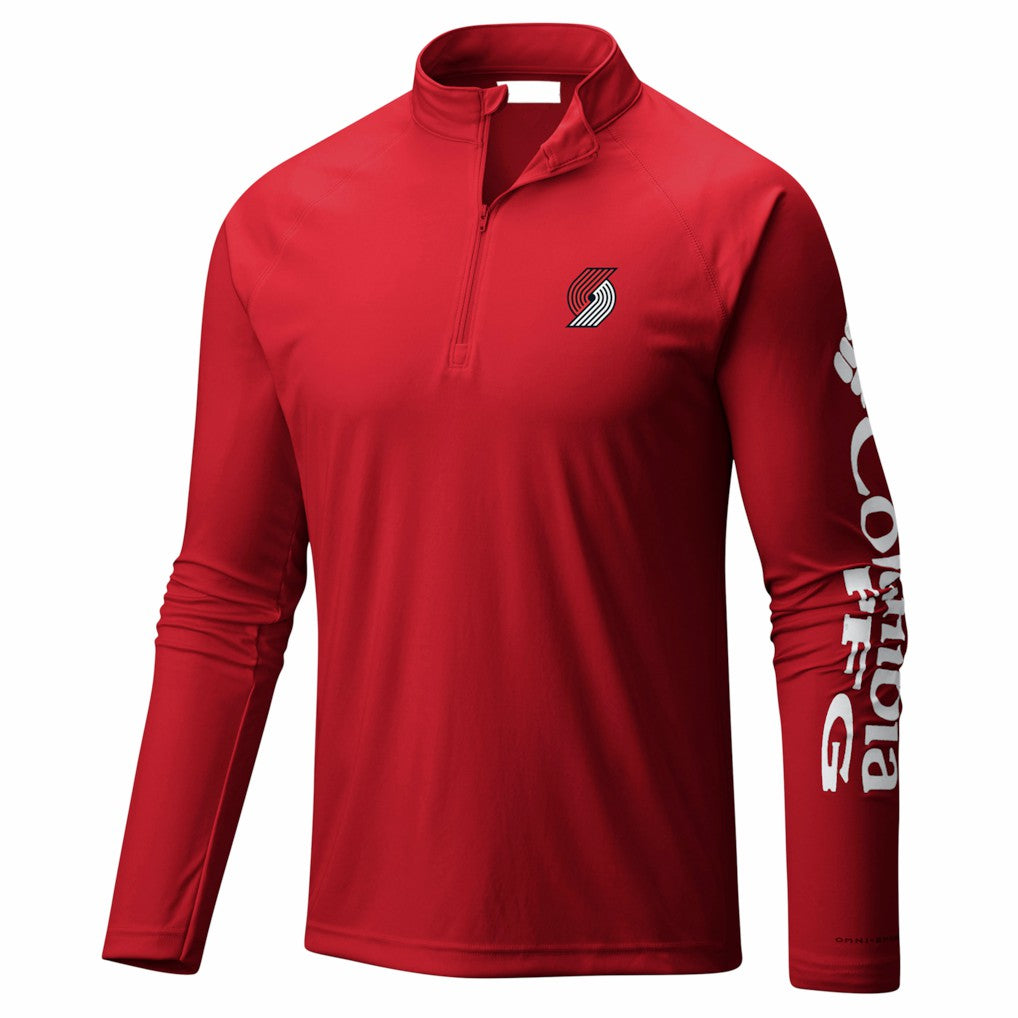 Portland Trail Blazers PFG Terminal Tackle Quarter-Zip Top On Sale
