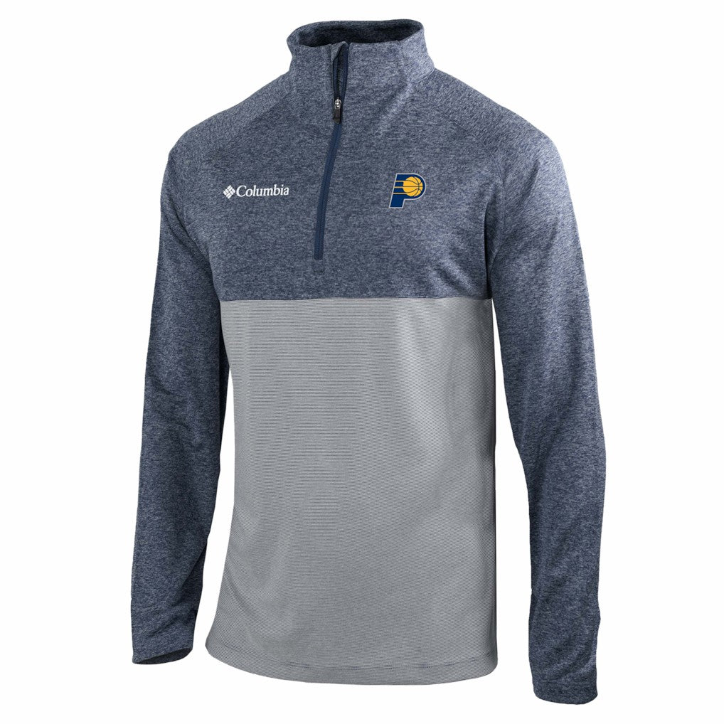 Indiana Pacers Omni-Wick Rockin' It Quarter-Zip Top New