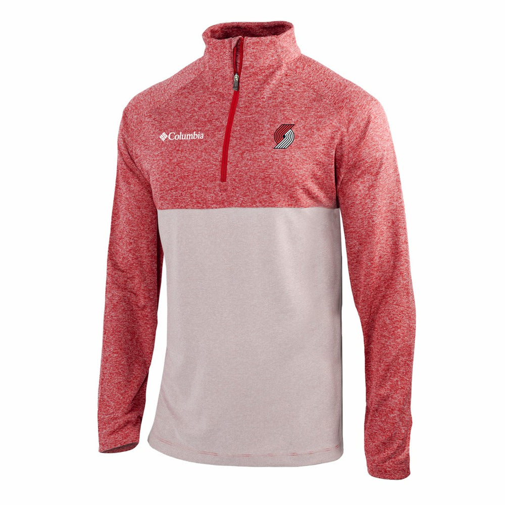 Portland Trail Blazers Omni-Wick Rockin' It Quarter-Zip Top On Sale