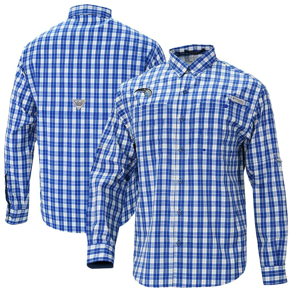 Orlando Magic Super Tamiami Omni-Shade Long Sleeve Button-Down Shirt On Sale