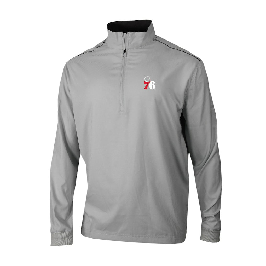 Philadelphia 76ers Omni-Wick Bogey's Paradise Quarter-Zip Top New