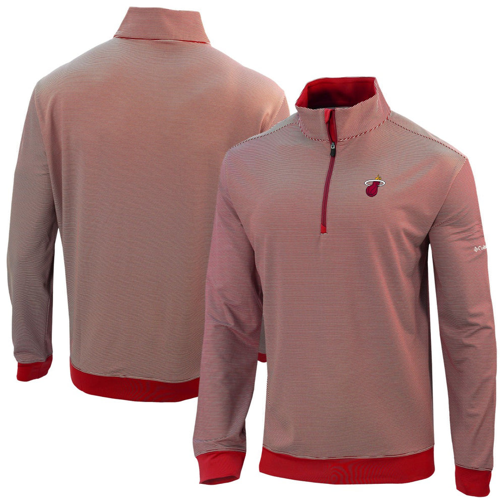 Miami Heat Omni-Wick Even Lie Quarter-Zip Top On Sale