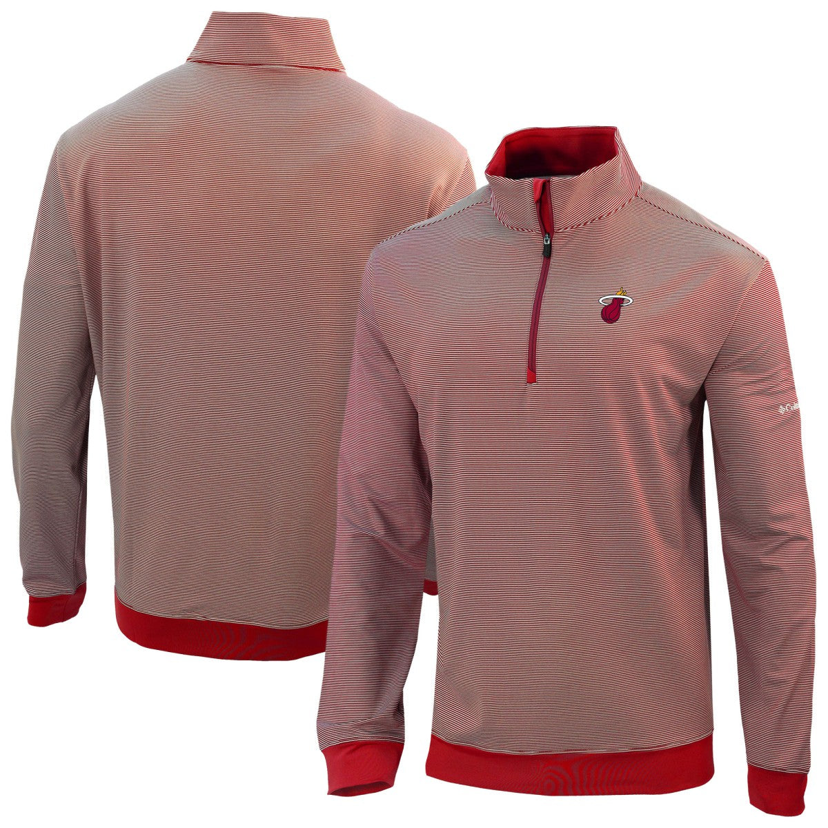 Miami Heat Omni-Wick Even Lie Quarter-Zip Top On Sale