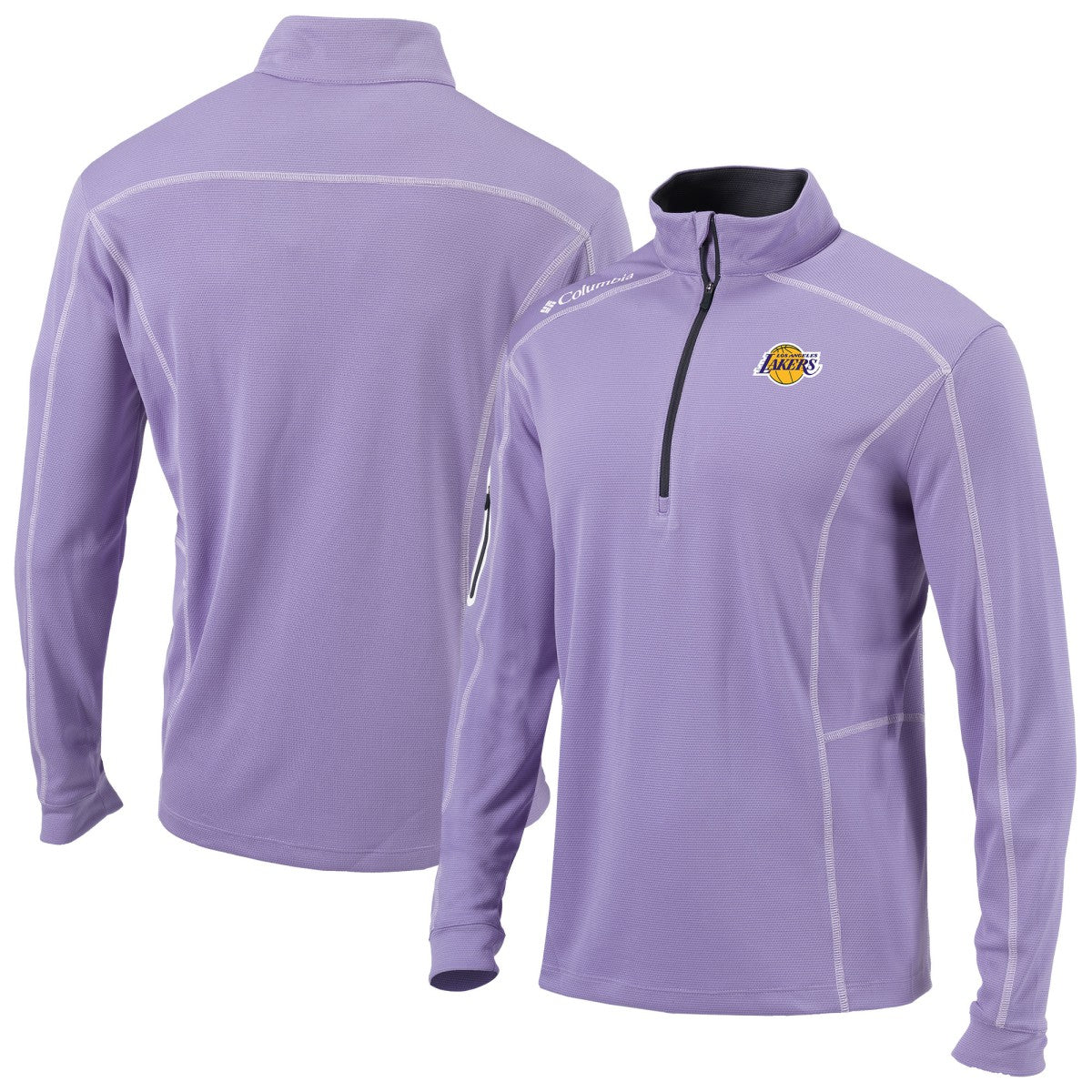 Los Angeles Lakers Omni-Wick Shotgun Quarter-Zip Jacket On Sale