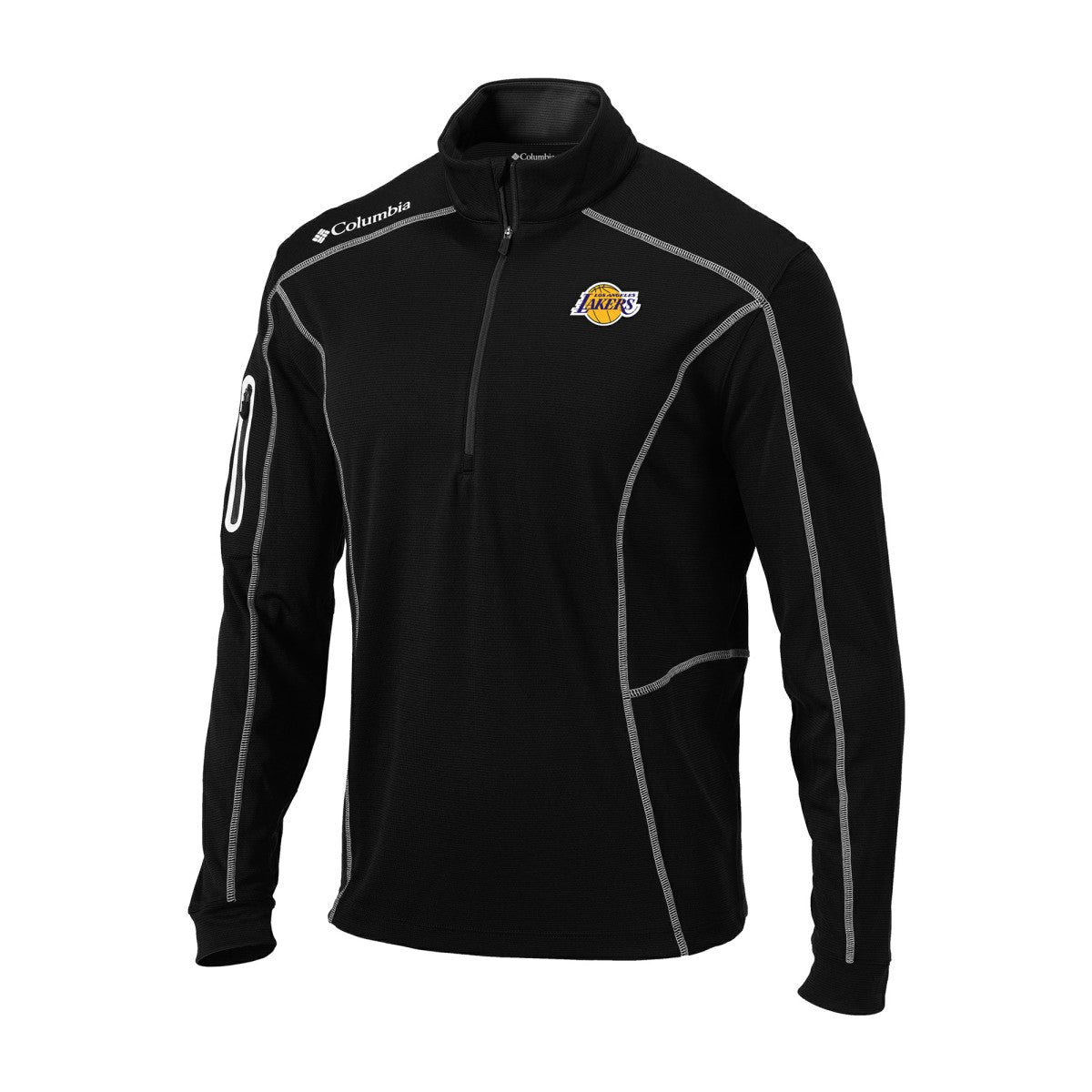 Los Angeles Lakers Omni-Wick Shotgun Quarter-Zip Jacket New