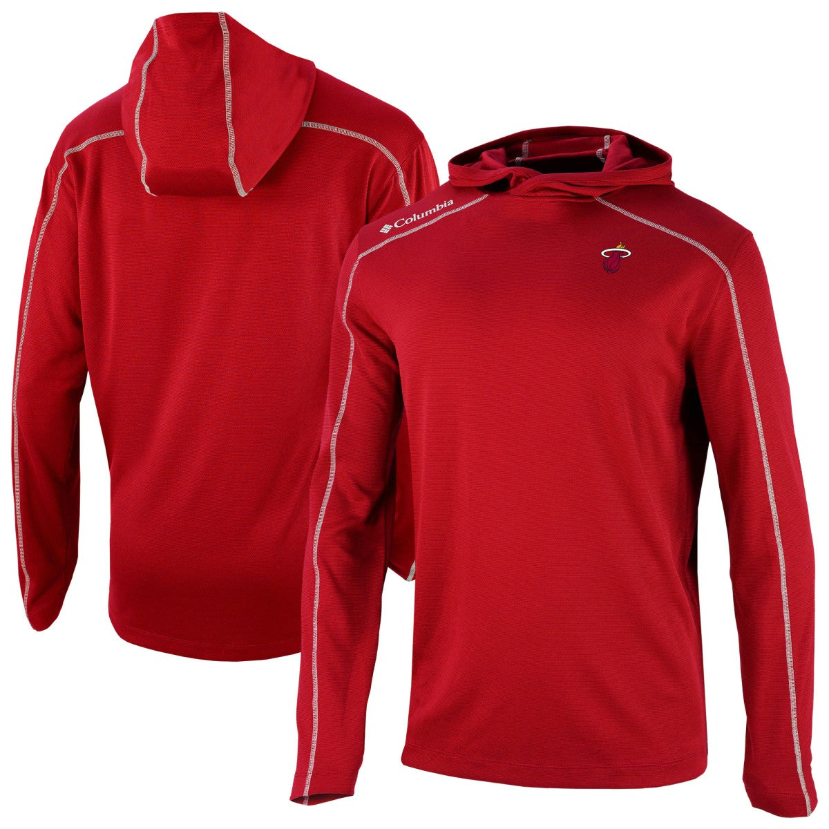 Miami Heat Omni-Wick Shotgun Pullover Hoodie New