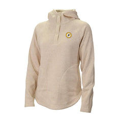 Indiana Pacers Women's Sweater Weather Quarter-Snap Hoodie New