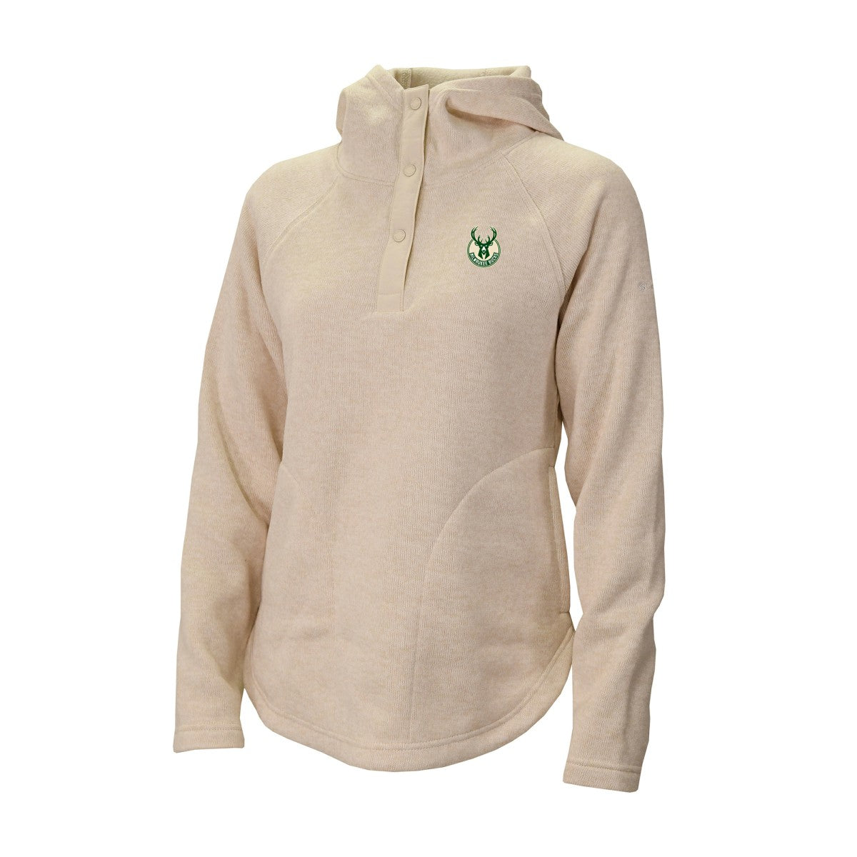 Milwaukee Bucks Women's Sweater Weather Quarter-Snap Hoodie Outlet