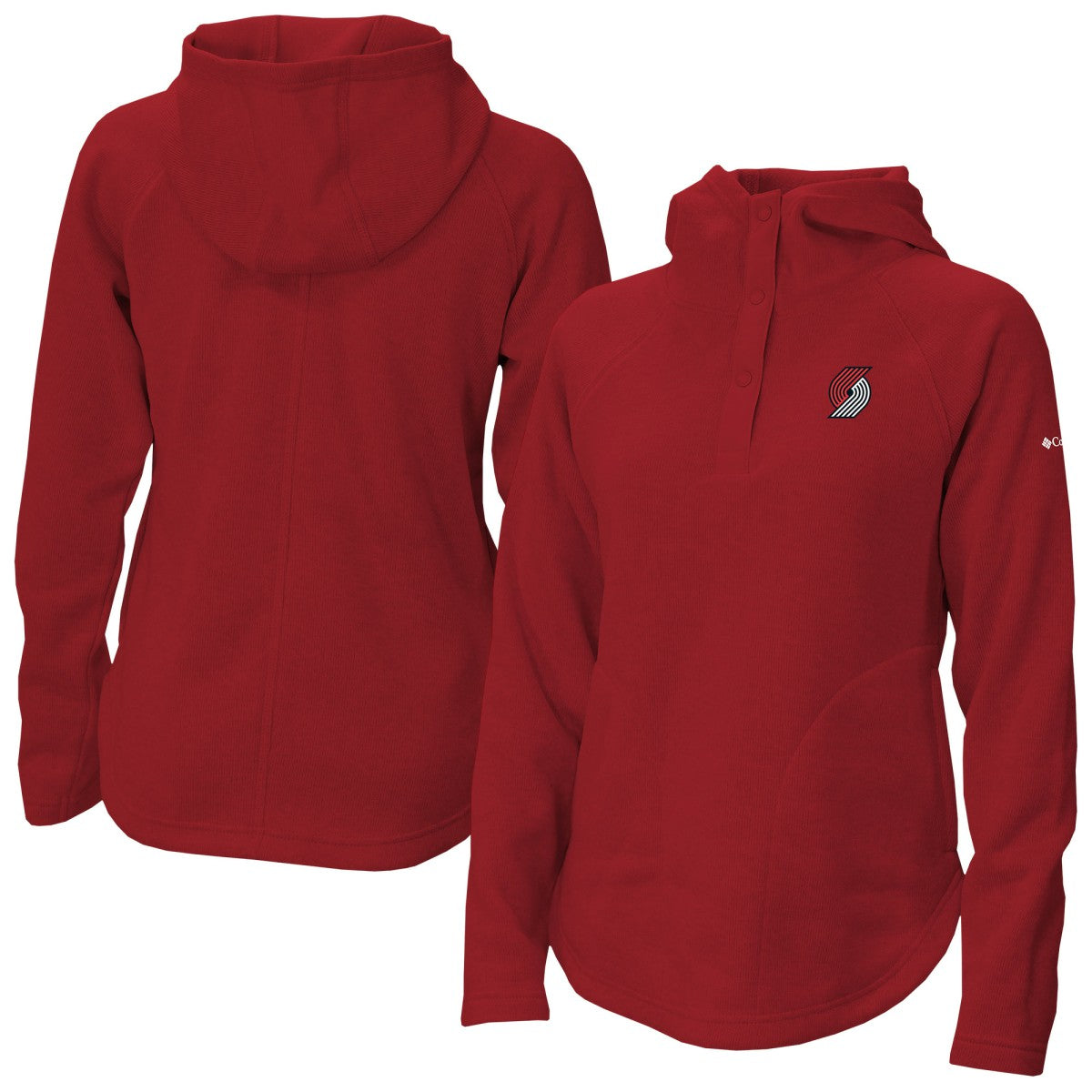 Portland Trail Blazers Women's Sweater Weather Quarter-Snap Hoodie Discount