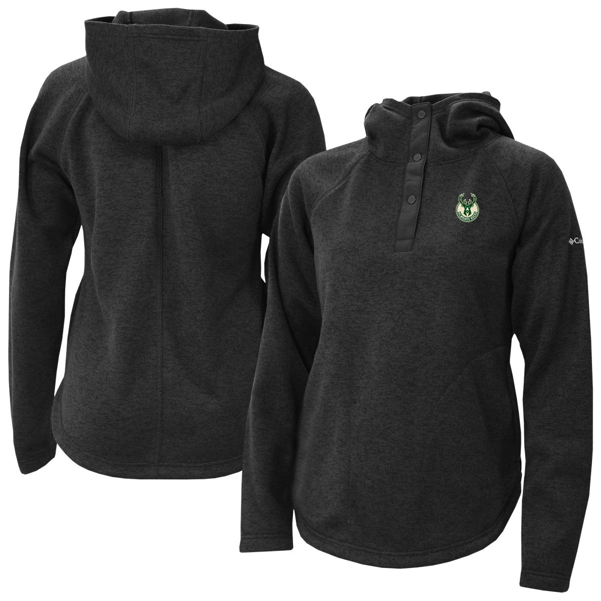 Milwaukee Bucks Women's Sweater Weather Quarter-Snap Hoodie On Sale
