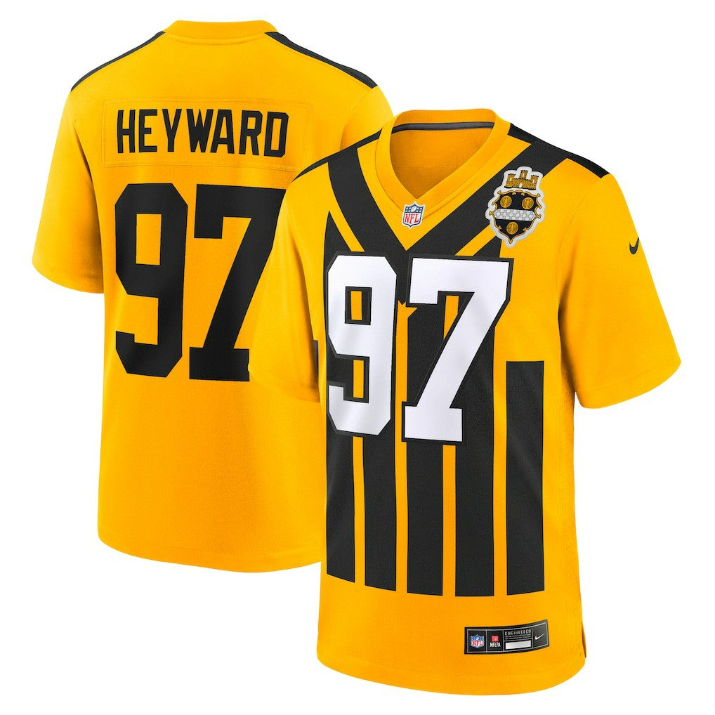 Pittsburgh Steelers Nike Cameron Heyward  Alternate 1933 Throwback Game Jersey