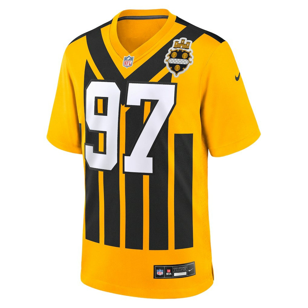 Pittsburgh Steelers Nike Cameron Heyward  Alternate 1933 Throwback Game Jersey
