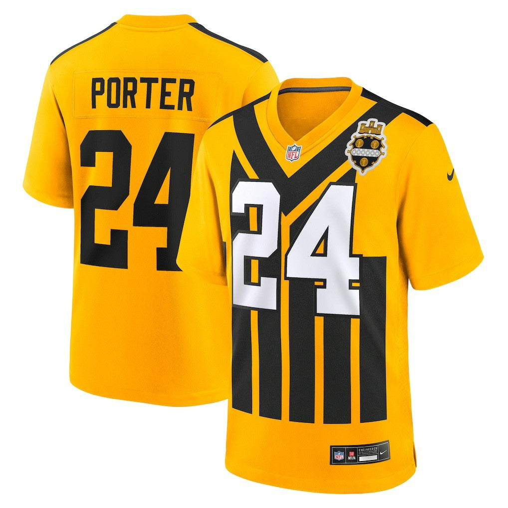 Pittsburgh Steelers Nike Joey Porter Jr.  Alternate 1933 Throwback Game Jersey