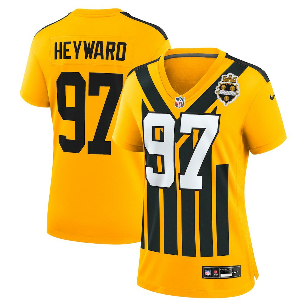 Pittsburgh Steelers Nike Cameron Heyward  Women's Alternate 1933 Throwback Game Jersey