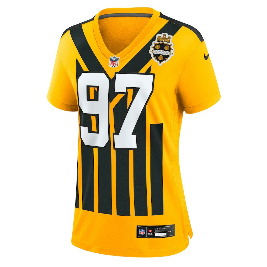 Pittsburgh Steelers Nike Cameron Heyward  Women's Alternate 1933 Throwback Game Jersey