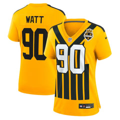 Pittsburgh Steelers Nike T.J. Watt  Women's Alternate 1933 Throwback Game Jersey