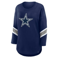 Dallas Cowboys Fanatics Women's Redzone Bling 3/4-Sleeve T-Shirt