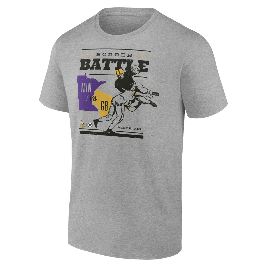 Green Bay Packers  Minnesota Vikings vs.  Battle Border T-Shirt