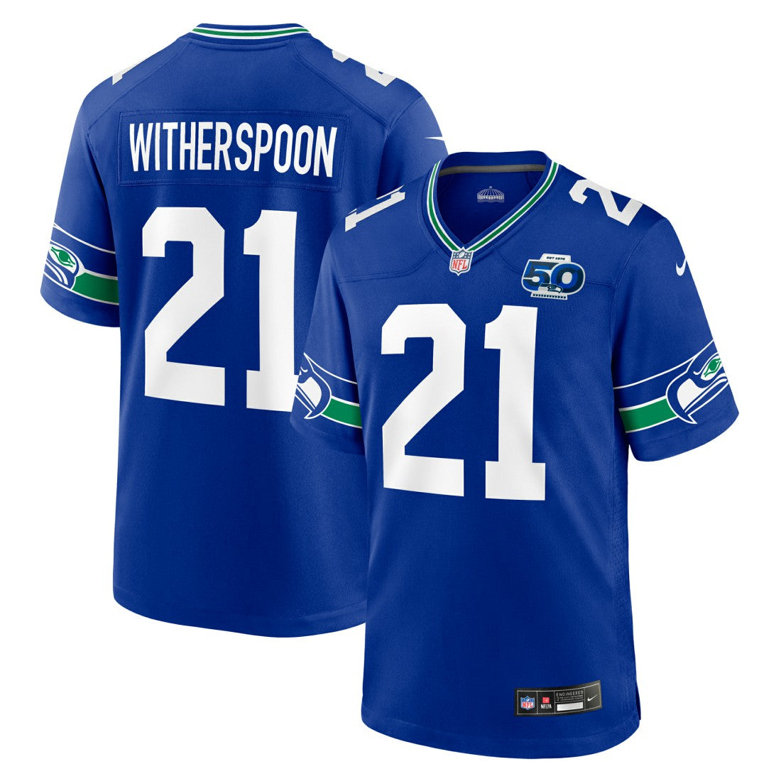 Seattle Seahawks Nike Devon Witherspoon  Alternate 50th Season Game Jersey