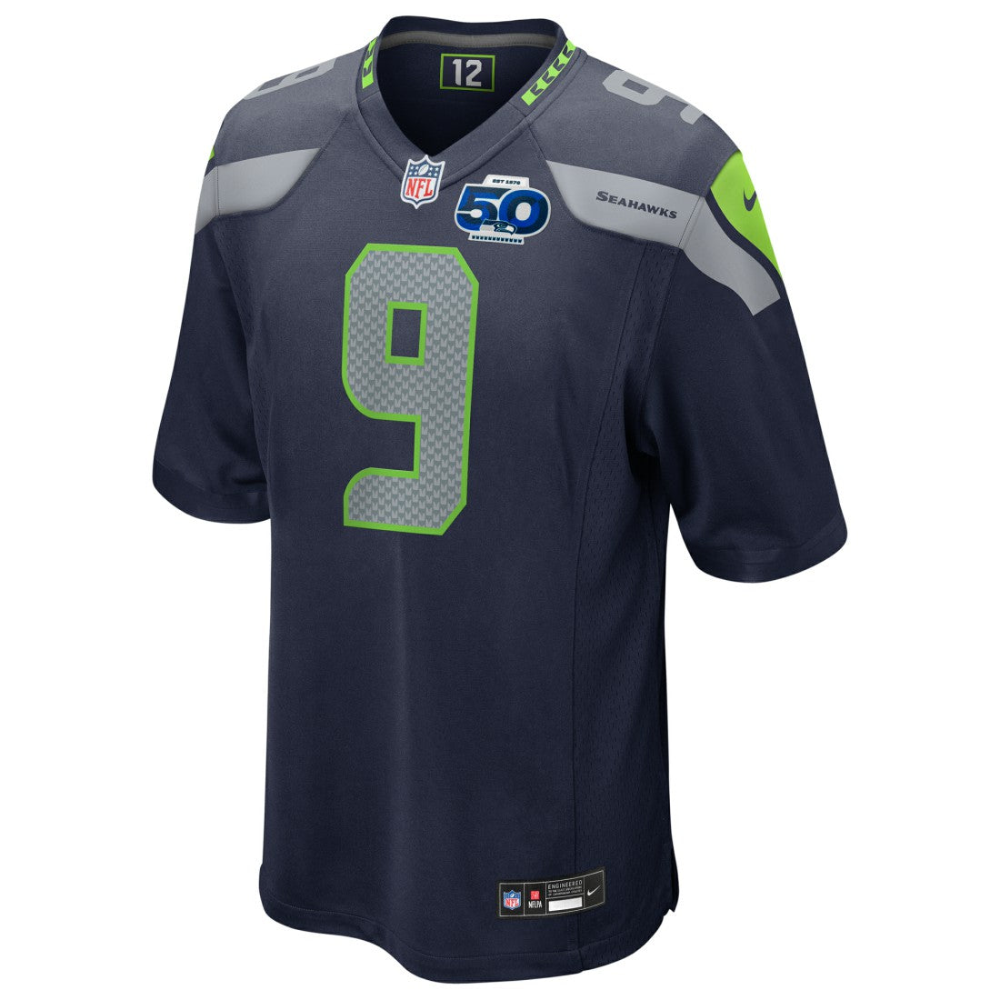 Seattle Seahawks Nike Kenneth Walker III  50th Season Game Jersey