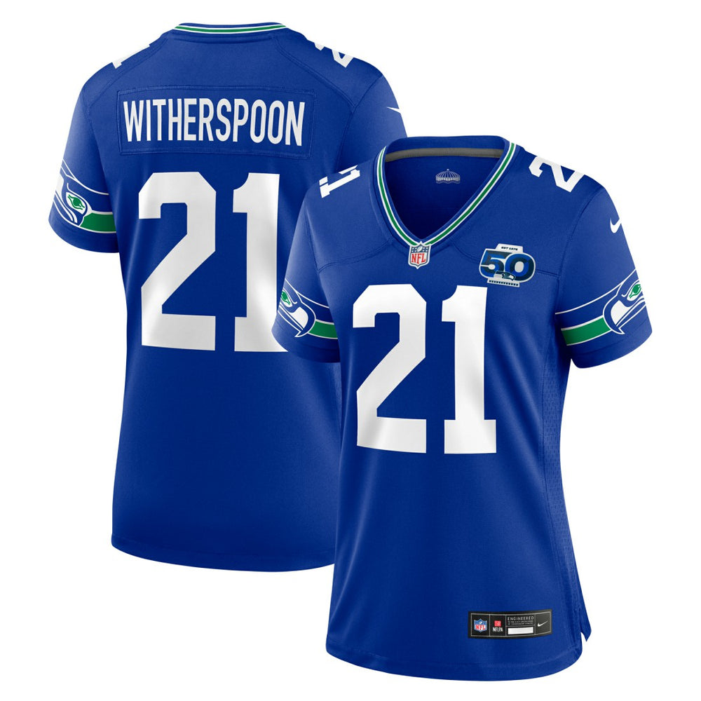 Seattle Seahawks Nike Devon Witherspoon  Women's Alternate 50th Season Game Jersey