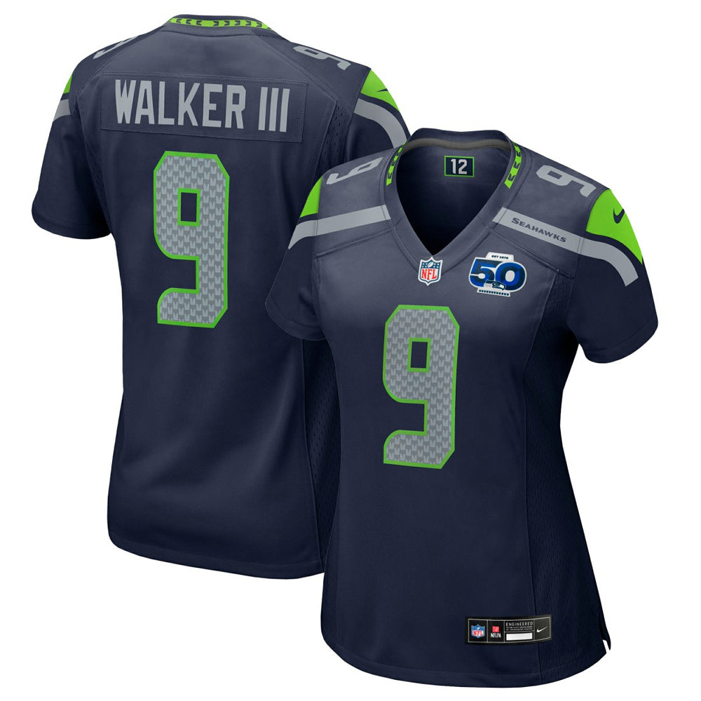 Seattle Seahawks Nike Kenneth Walker III  Women's 50th Season Game Jersey