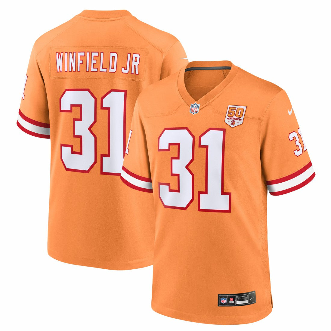 Tampa Bay Buccaneers Nike Antoine Winfield Jr.  50th Season Game Jersey