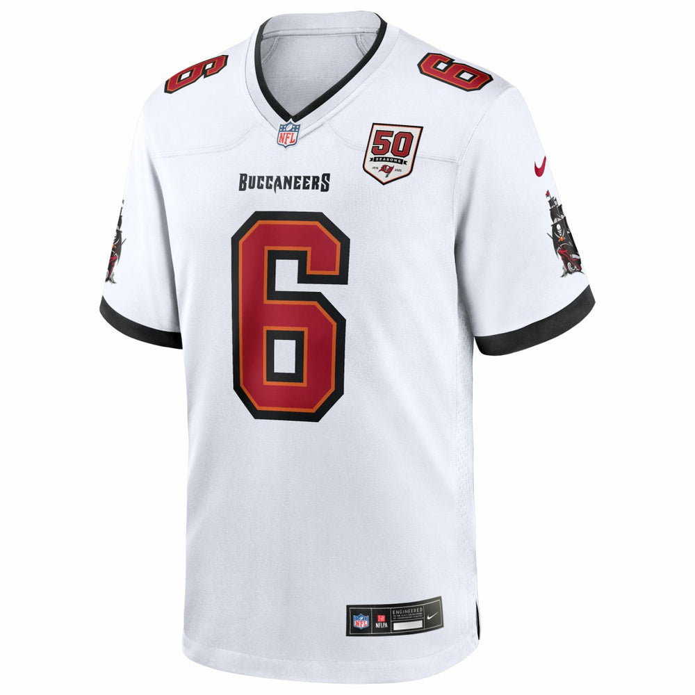 Tampa Bay Buccaneers Nike Baker Mayfield  50th Season White Game Jersey