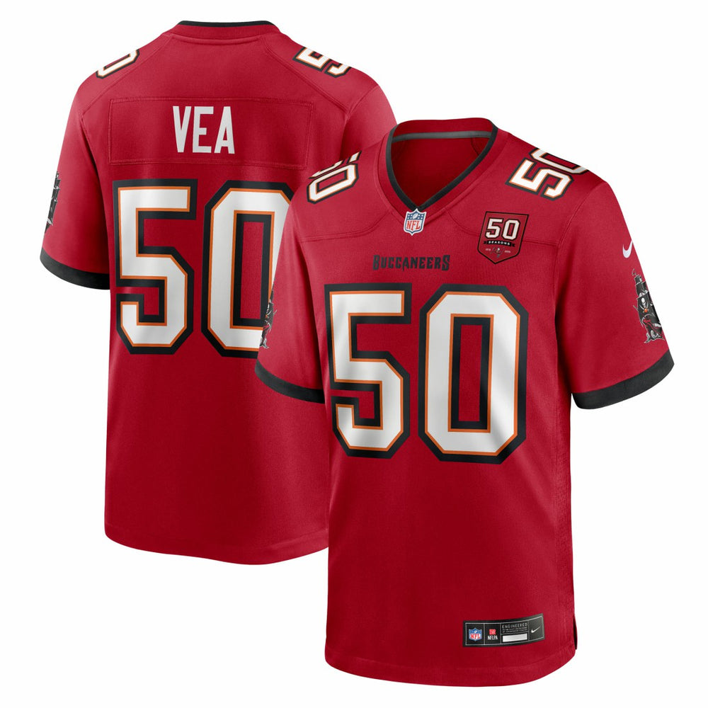 Tampa Bay Buccaneers Nike Vita Vea  50th Season Team Game Jersey