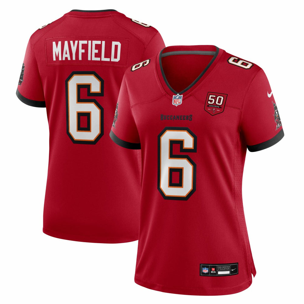 Tampa Bay Buccaneers Nike Baker Mayfield  Women's 50th Season Team Game Jersey