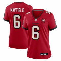 Tampa Bay Buccaneers Nike Baker Mayfield  Women's 50th Season Team Game Jersey