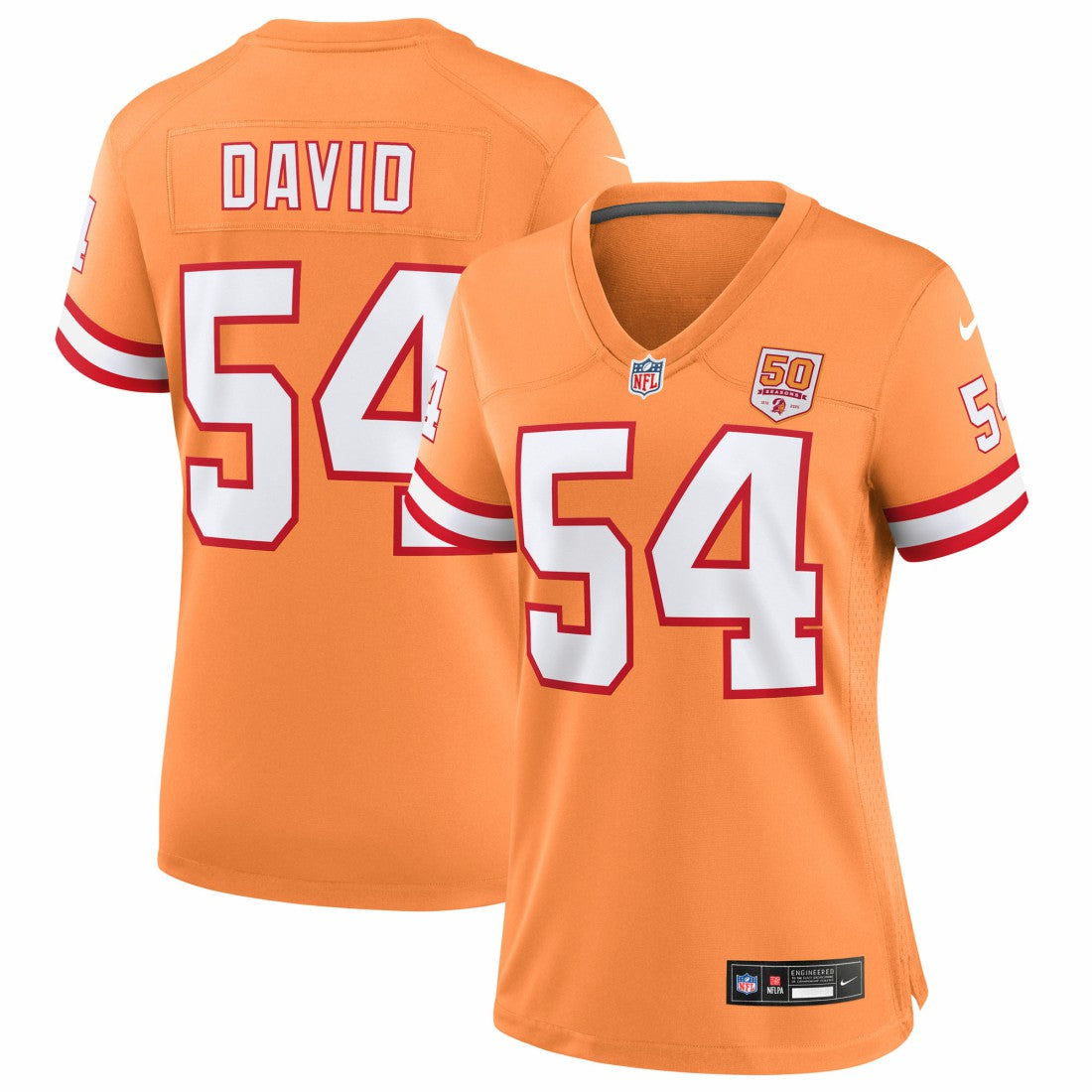 Tampa Bay Buccaneers Nike Lavonte David  Women's 50th Season Game Jersey