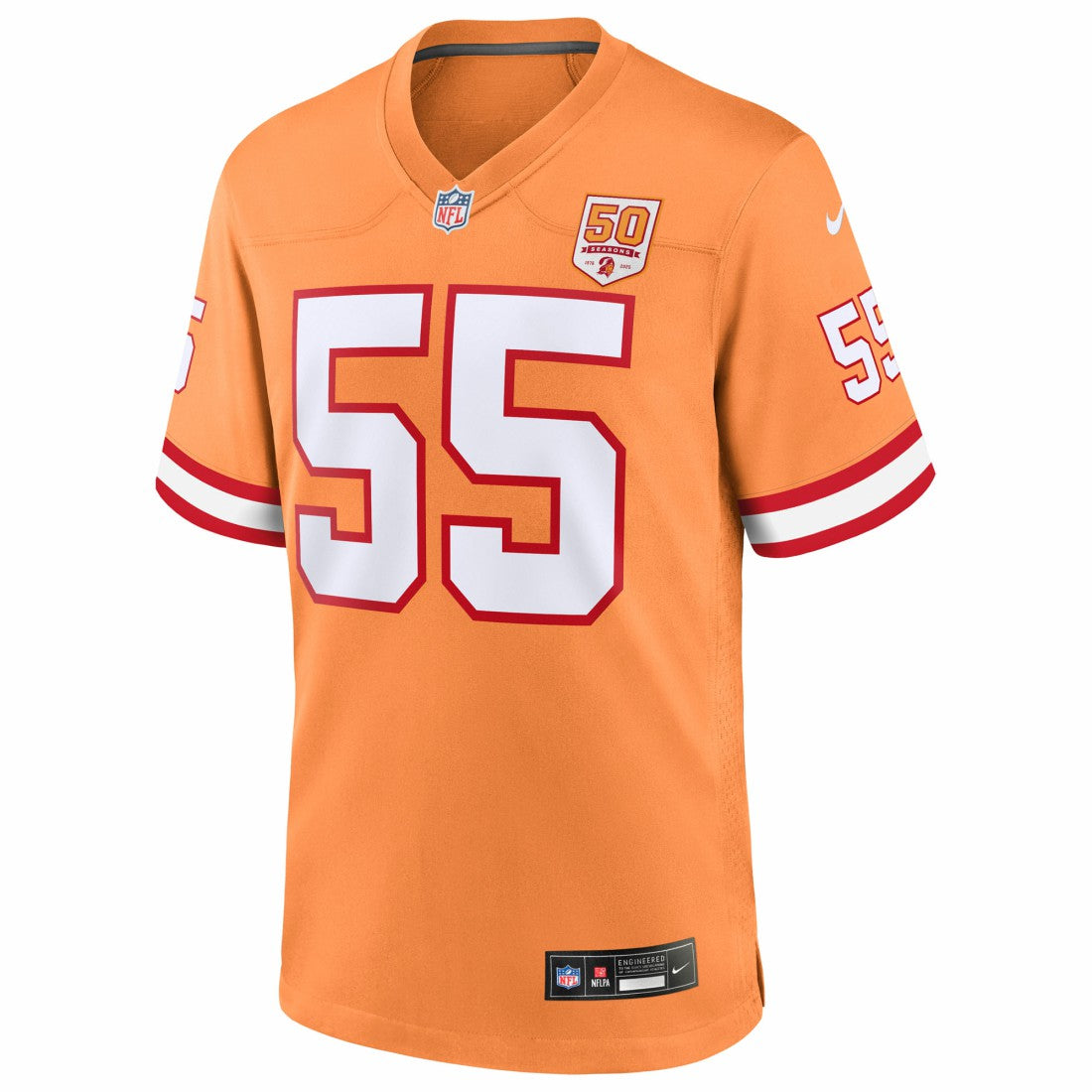 Tampa Bay Buccaneers Nike Derrick Brooks  50th Season Game Jersey