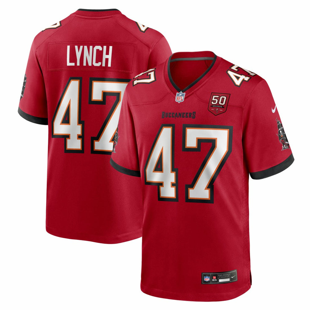 Tampa Bay Buccaneers Nike John Lynch  50th Anniversary Team Game Jersey