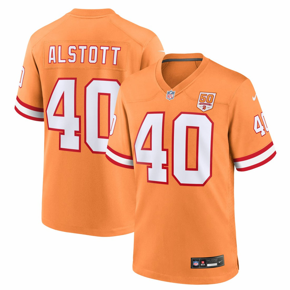 Tampa Bay Buccaneers Nike Mike Alstott  50th Season Game Jersey
