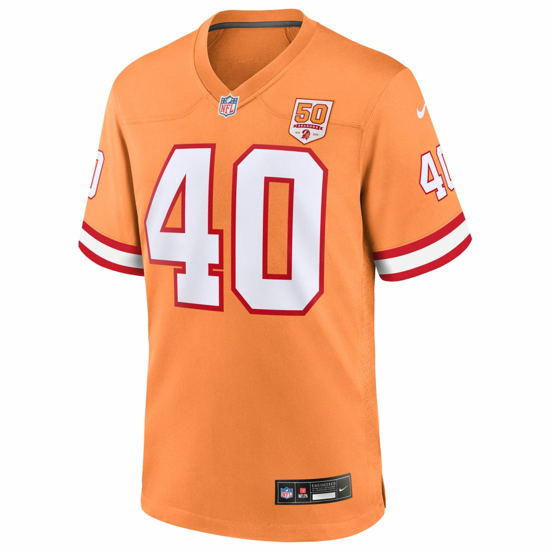 Tampa Bay Buccaneers Nike Mike Alstott  50th Season Game Jersey