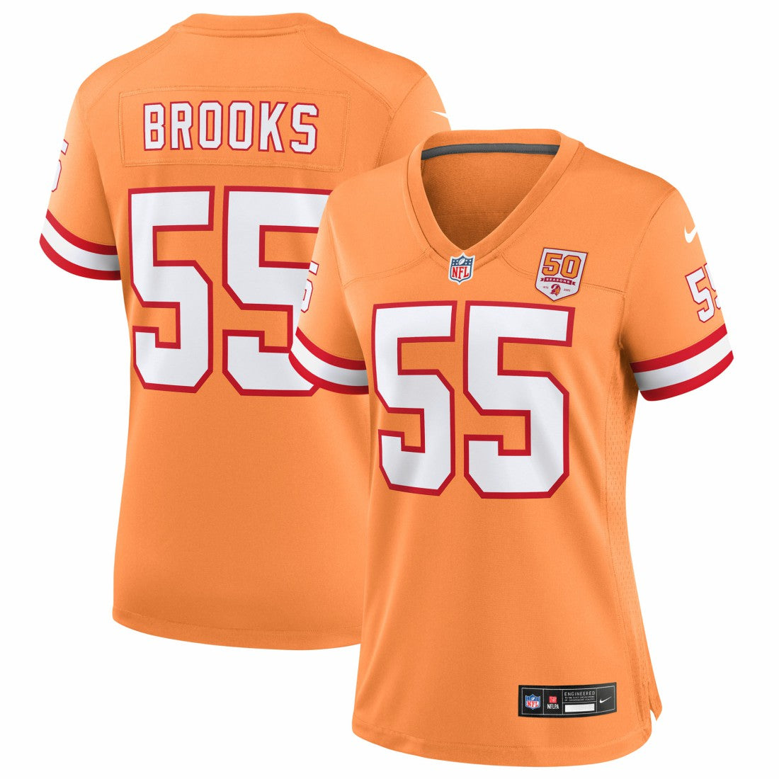 Tampa Bay Buccaneers Nike Derrick Brooks  Women's 50th Season Game Jersey