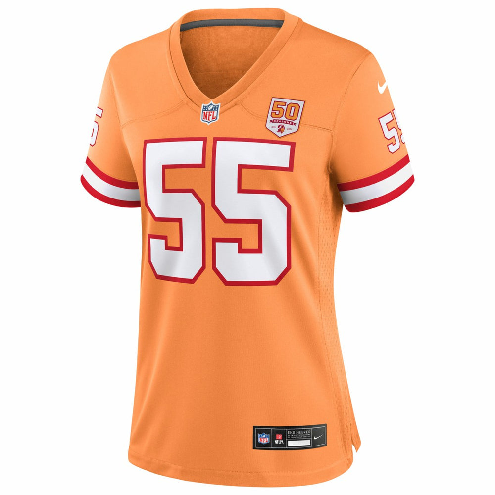 Tampa Bay Buccaneers Nike Derrick Brooks  Women's 50th Season Game Jersey