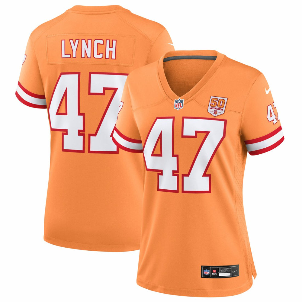 Tampa Bay Buccaneers Nike John Lynch  Women's 50th Season Game Jersey
