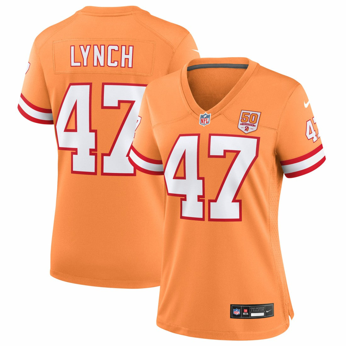 Tampa Bay Buccaneers Nike John Lynch  Women's 50th Season Game Jersey
